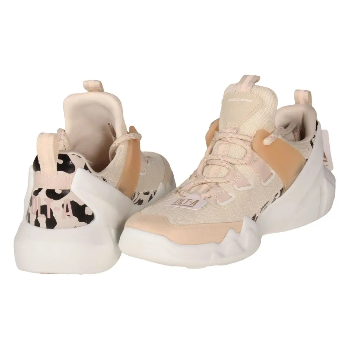 Skechers Dlt-a Land Escape Womens Sneaker Natural / Light Pink US Size 8 - Beige