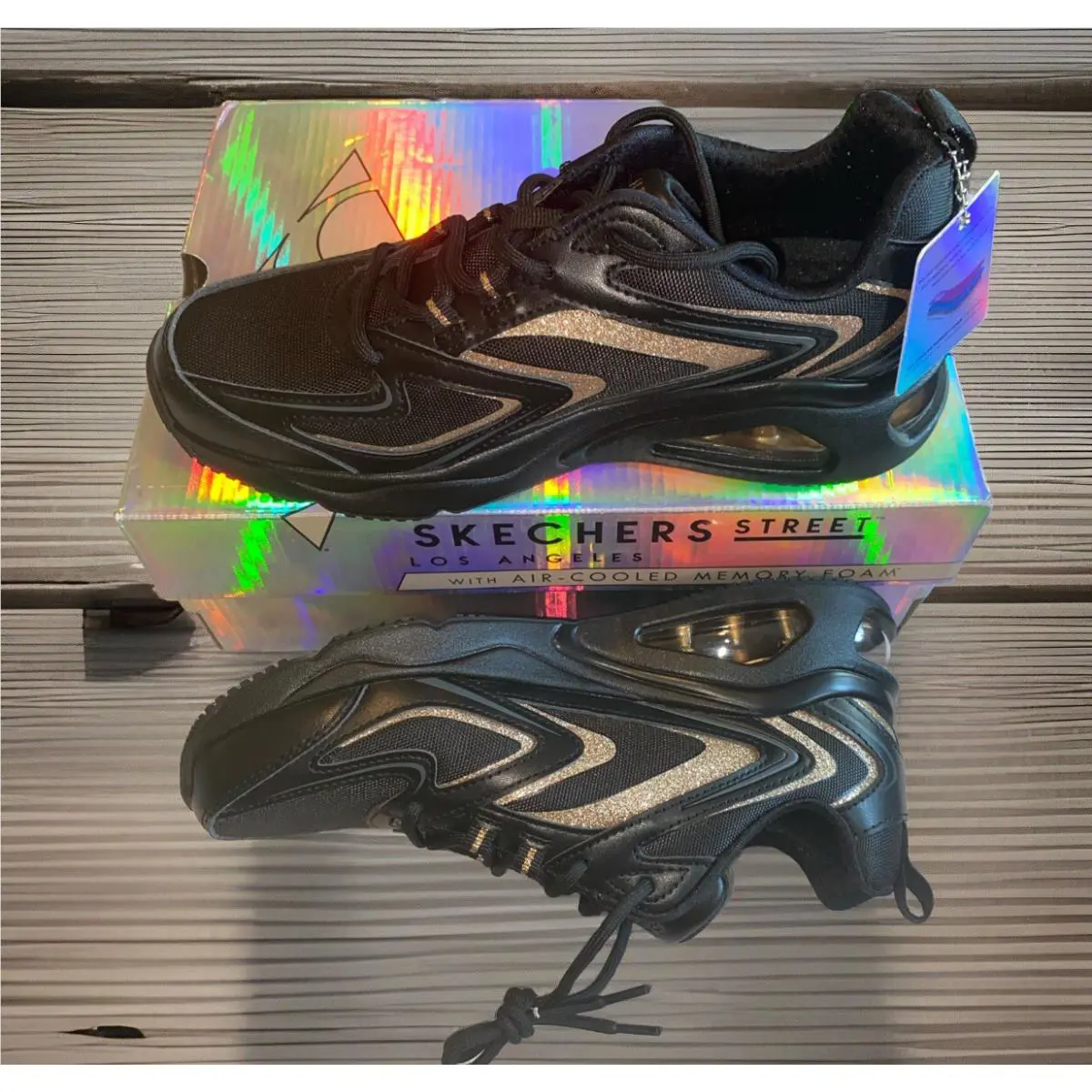 Skechers shoes - 6-Skechers Street ™ Tres-Air - Street - 177422/BKRG - Black 8