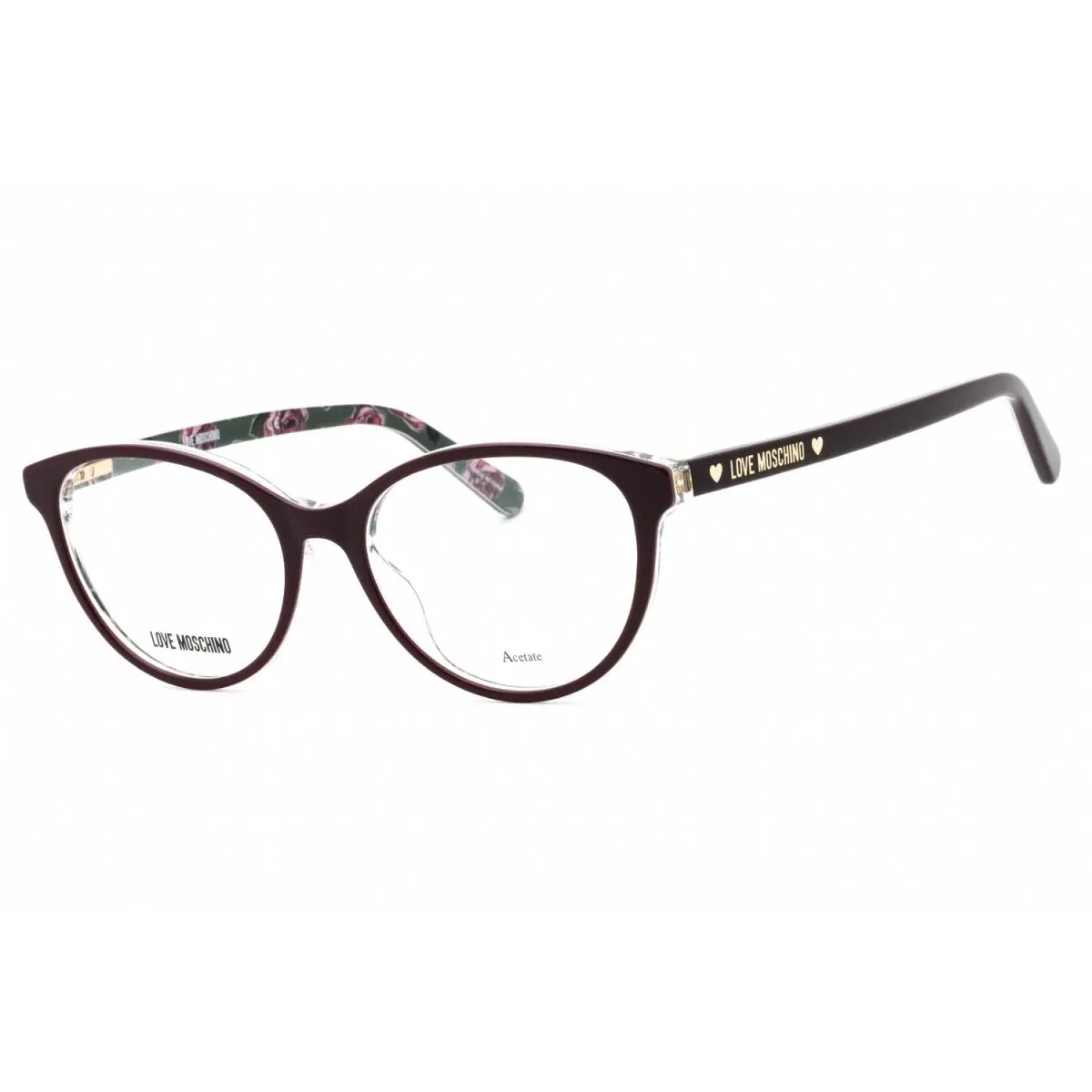 Moschino Love MOL525 0T7 Eyeglasses Plum Frame 52mm