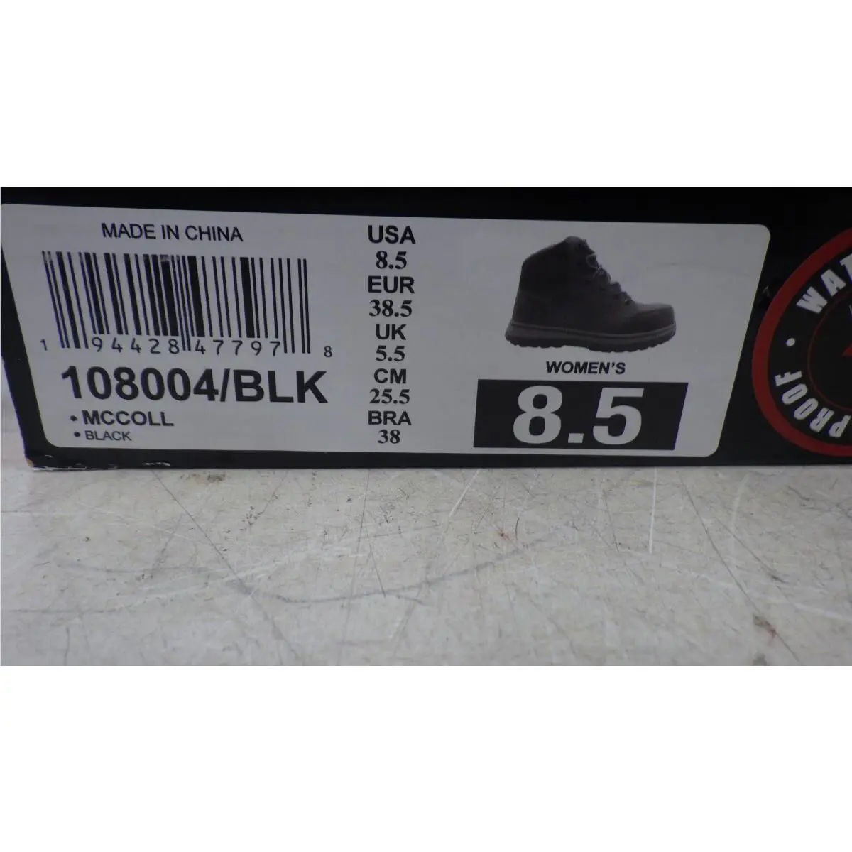 Skechers shoes - FOR WORK 108004/BLK - FOR WORK - Black 5