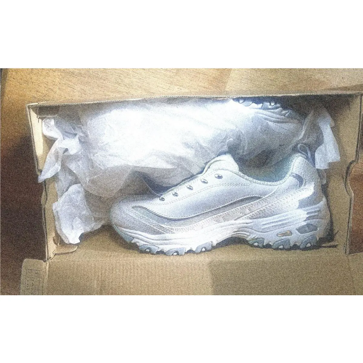 Skechers shoes - Skechers D`Lites Bright Sky - Bright Sky - 11595 - White/Silver (UPC: 885125968486) 9