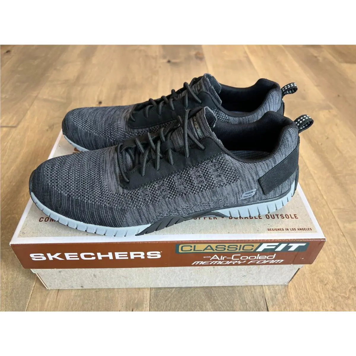 Skechers shoes - Skechers Air Cooled Memory Foam - 65182/BLK - Black 6