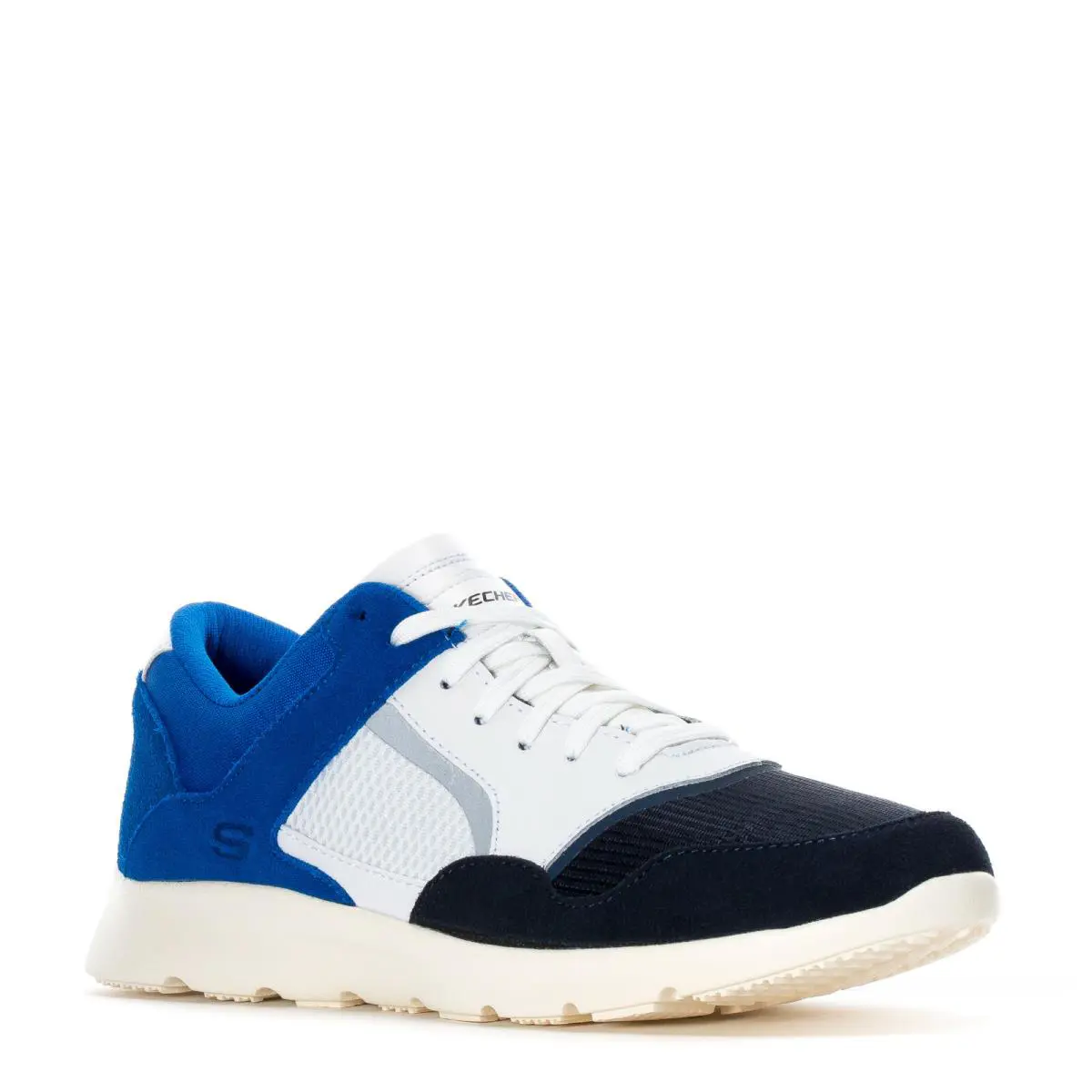 Skechers Brendon Seldor Trainers Sports Men Shoes Black/white/blue Size 10 - BLACK/WHITE/BLUE