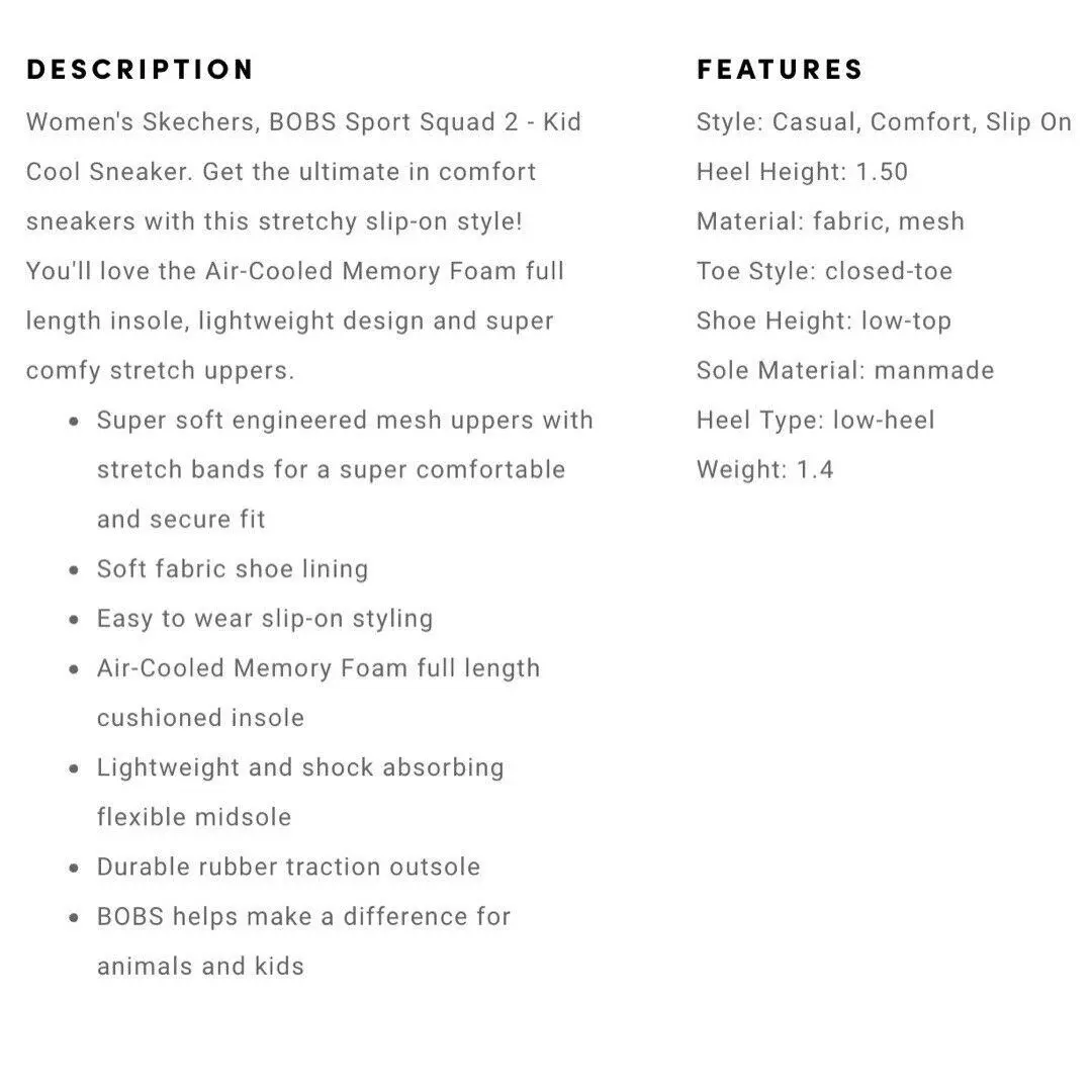 Skechers shoes - Skechers Bobs Squard 2 Kid Cool - Black 10