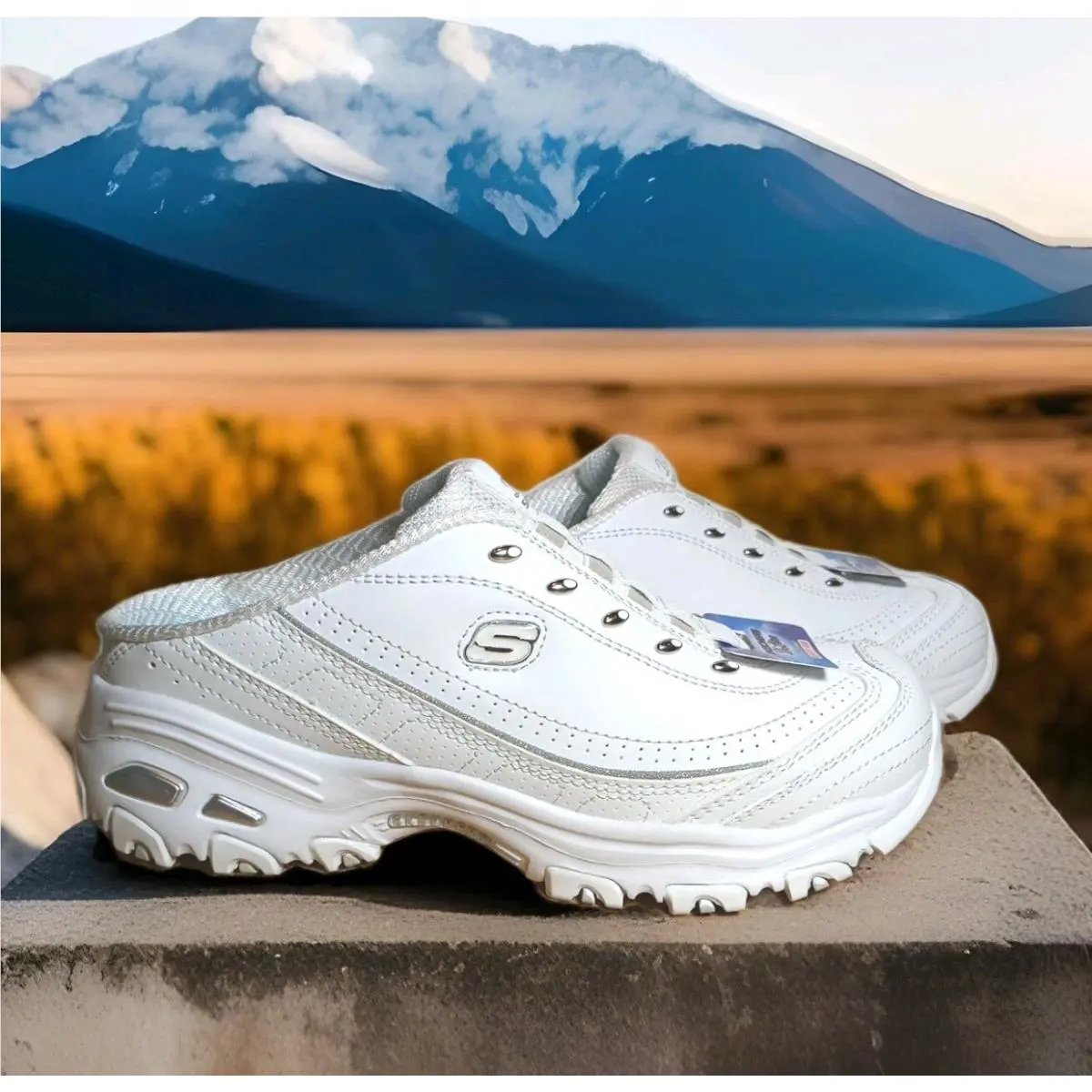 Skechers shoes - SKECHERS D`Lites - 11933 - White+Silver (UPC: 889110355145) 0