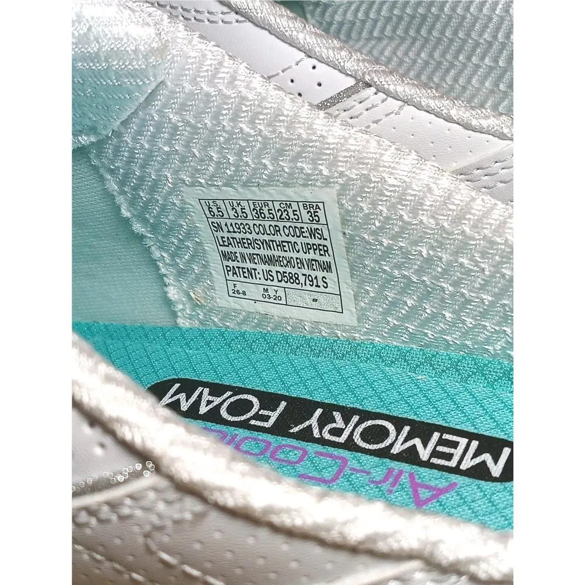 Skechers shoes - SKECHERS D`Lites - 11933 - White+Silver (UPC: 889110355145) 4