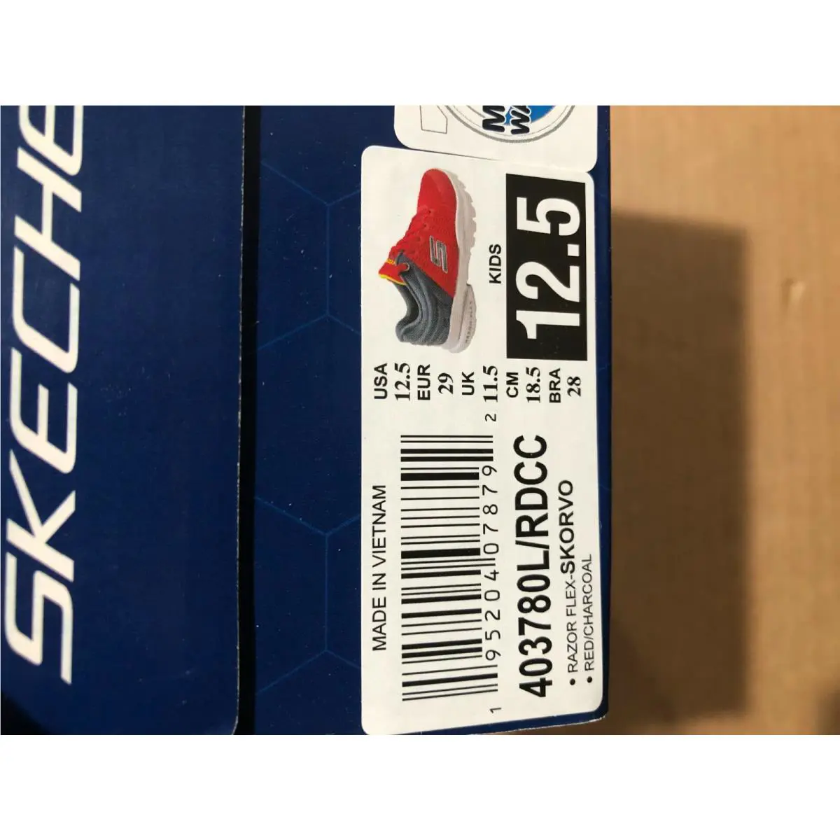 Skechers shoes - SKETCHERS AIR-COOLED MEMORY FOAM - SKETCHERS MEMORY FOAM - 403780L/RDCC - Red (UPC: 195204078792) 10