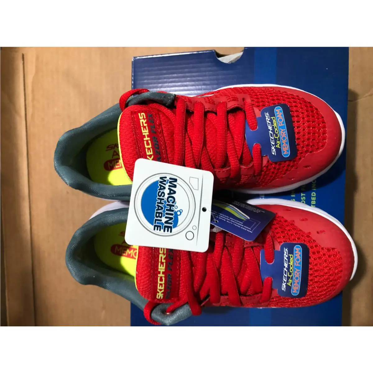 Skechers shoes - SKETCHERS AIR-COOLED MEMORY FOAM - SKETCHERS MEMORY FOAM - 403780L/RDCC - Red (UPC: 195204078792) 2
