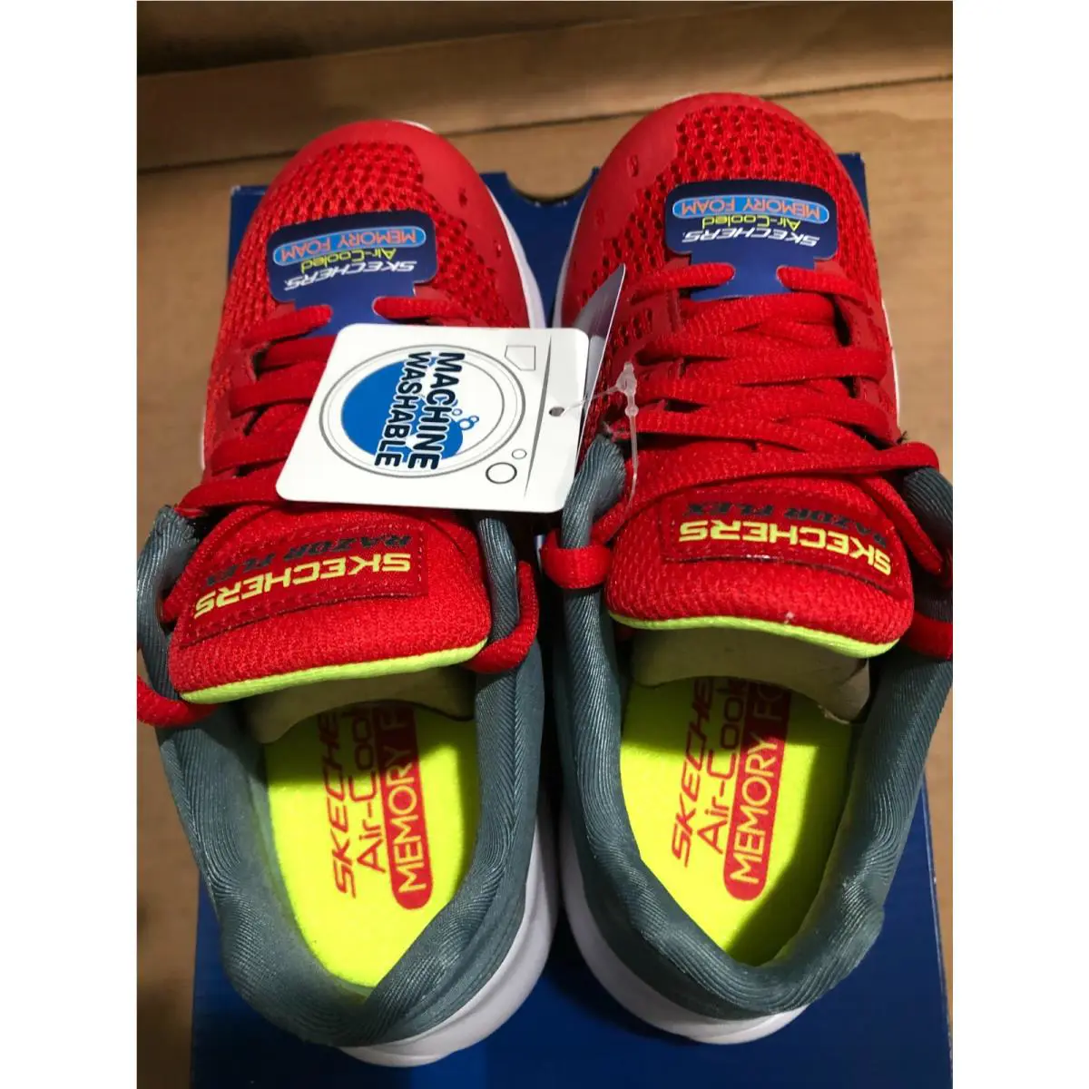 Skechers shoes - SKETCHERS AIR-COOLED MEMORY FOAM - SKETCHERS MEMORY FOAM - 403780L/RDCC - Red (UPC: 195204078792) 6