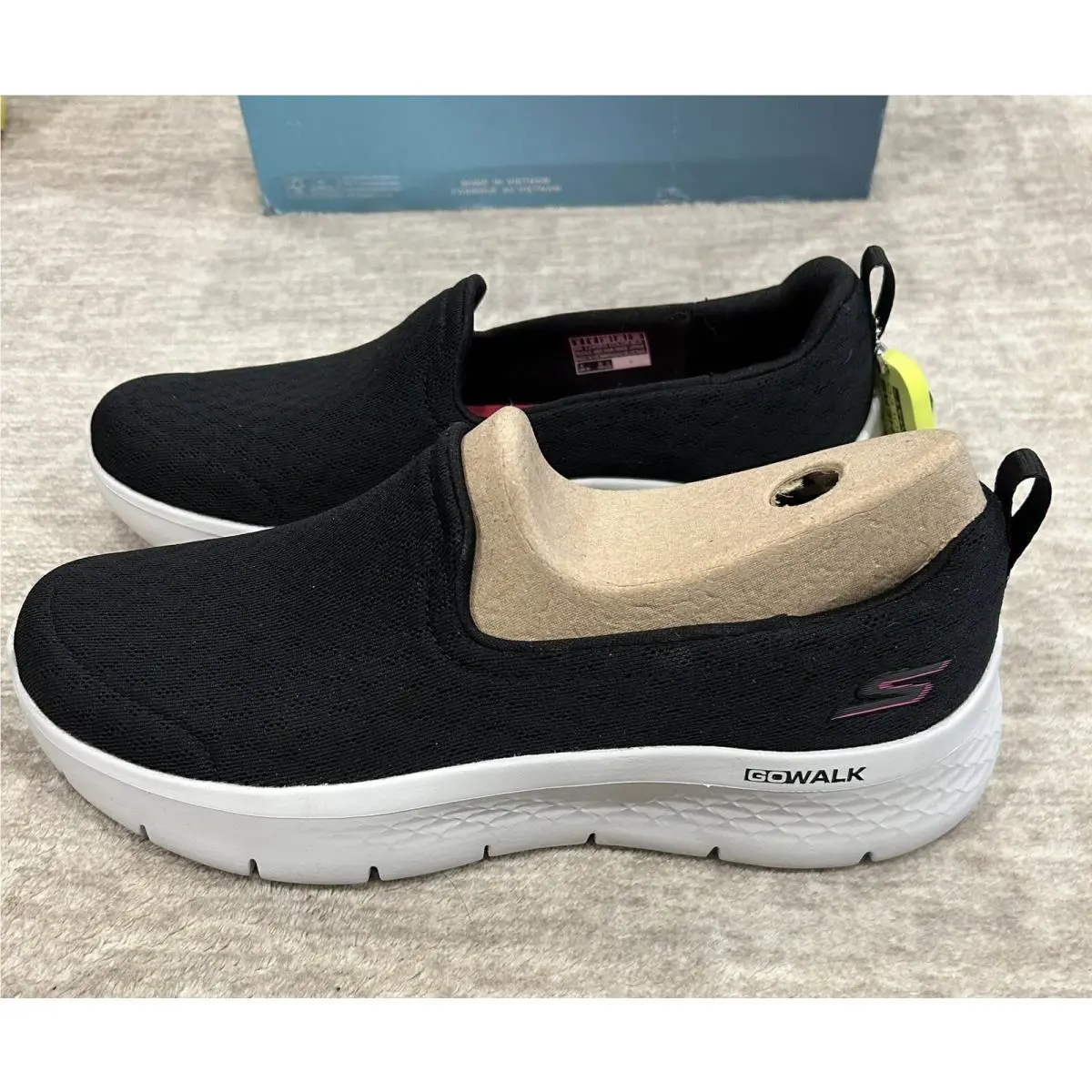 Skechers shoes - Skechers GoWalk Flex-Ocean Wind - GoWalk Wind - Black & White bottoms 9