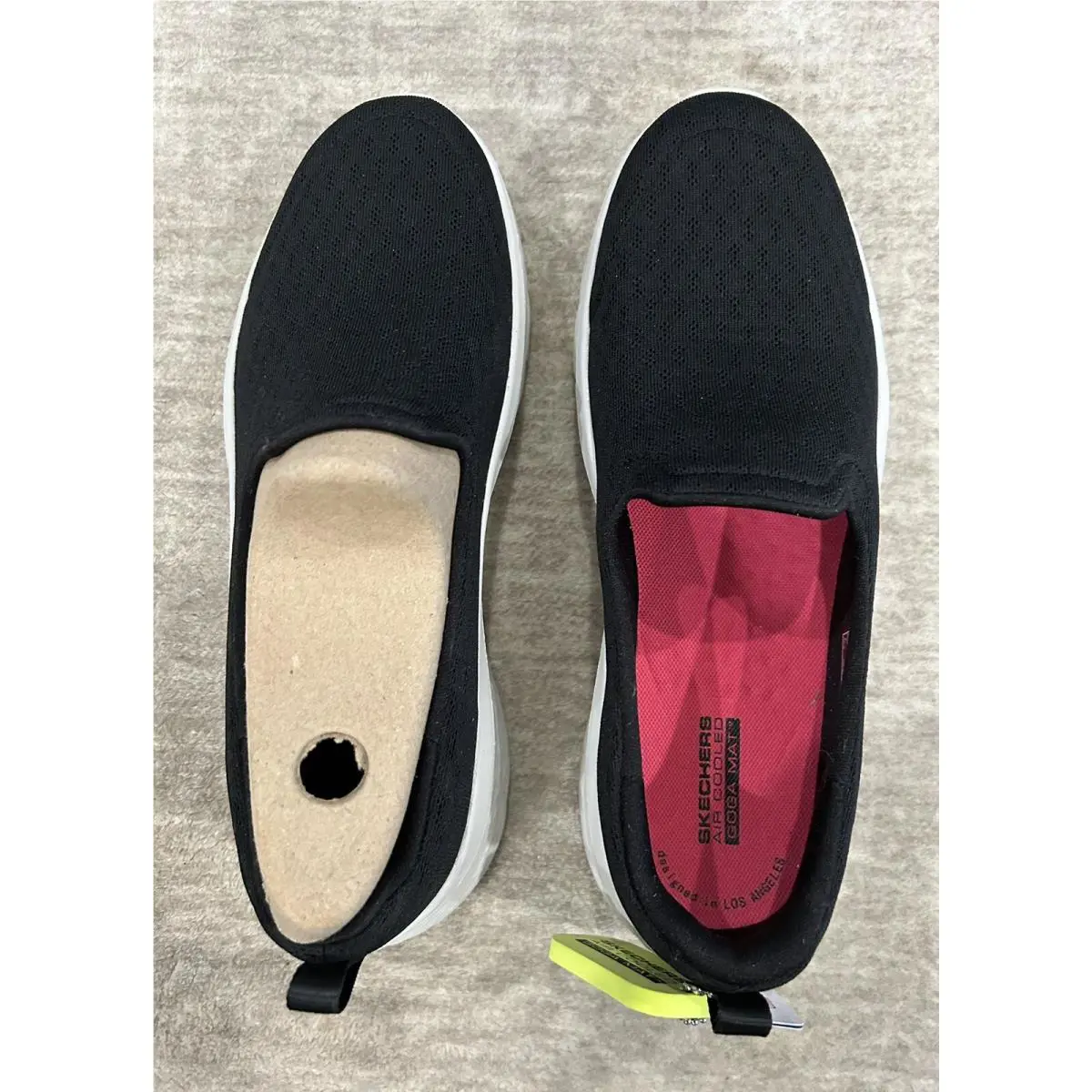 Skechers shoes - Skechers GoWalk Flex-Ocean Wind - GoWalk Wind - Black & White bottoms 6