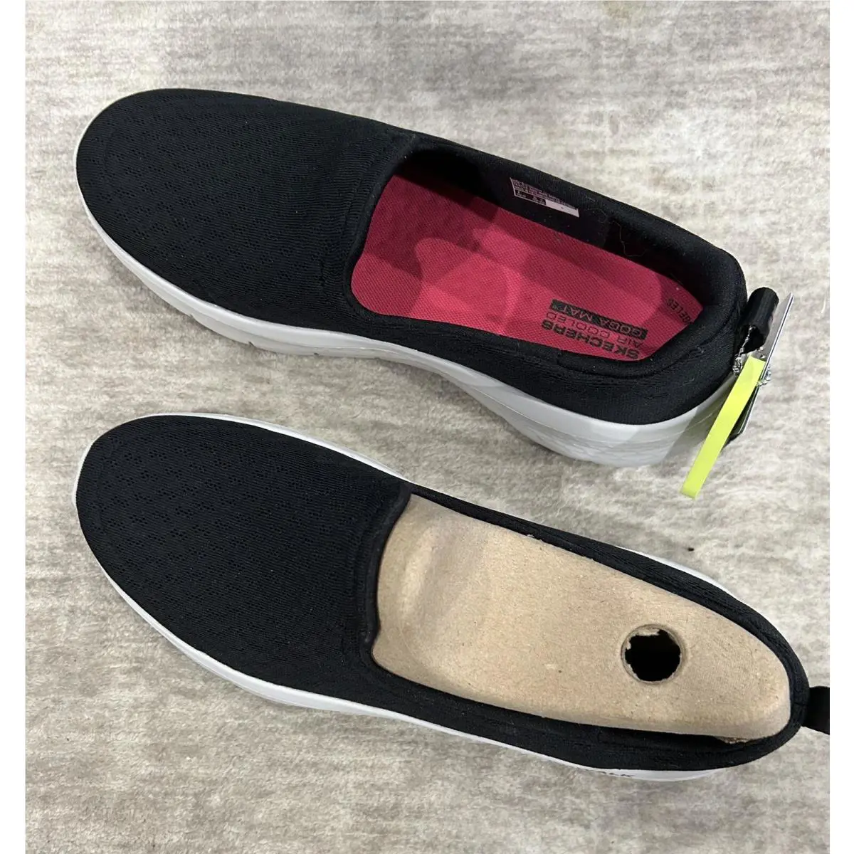 Skechers shoes - Skechers GoWalk Flex-Ocean Wind - GoWalk Wind - Black & White bottoms 7