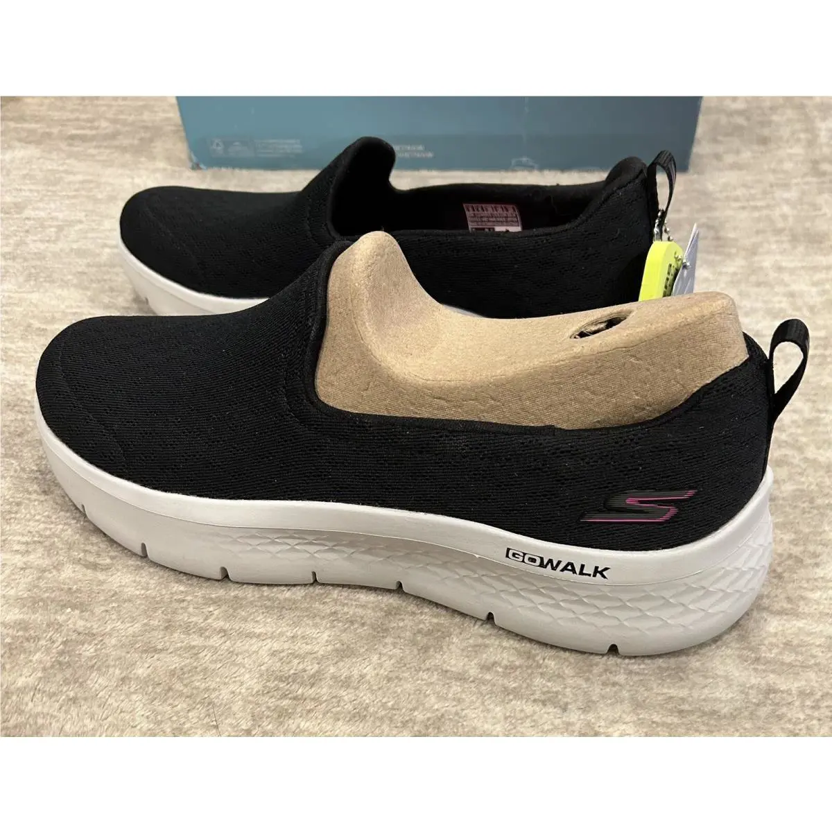 Skechers shoes - Skechers GoWalk Flex-Ocean Wind - GoWalk Wind - Black & White bottoms 8
