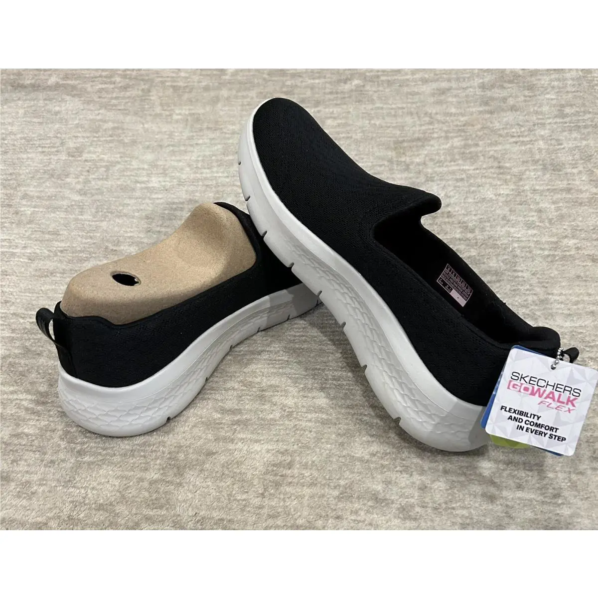 Skechers shoes - Skechers GoWalk Flex-Ocean Wind - GoWalk Wind - Black & White bottoms 13