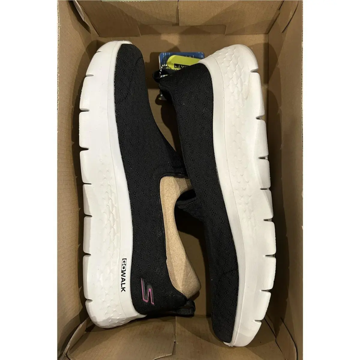 Skechers shoes - Skechers GoWalk Flex-Ocean Wind - GoWalk Wind - Black & White bottoms 0