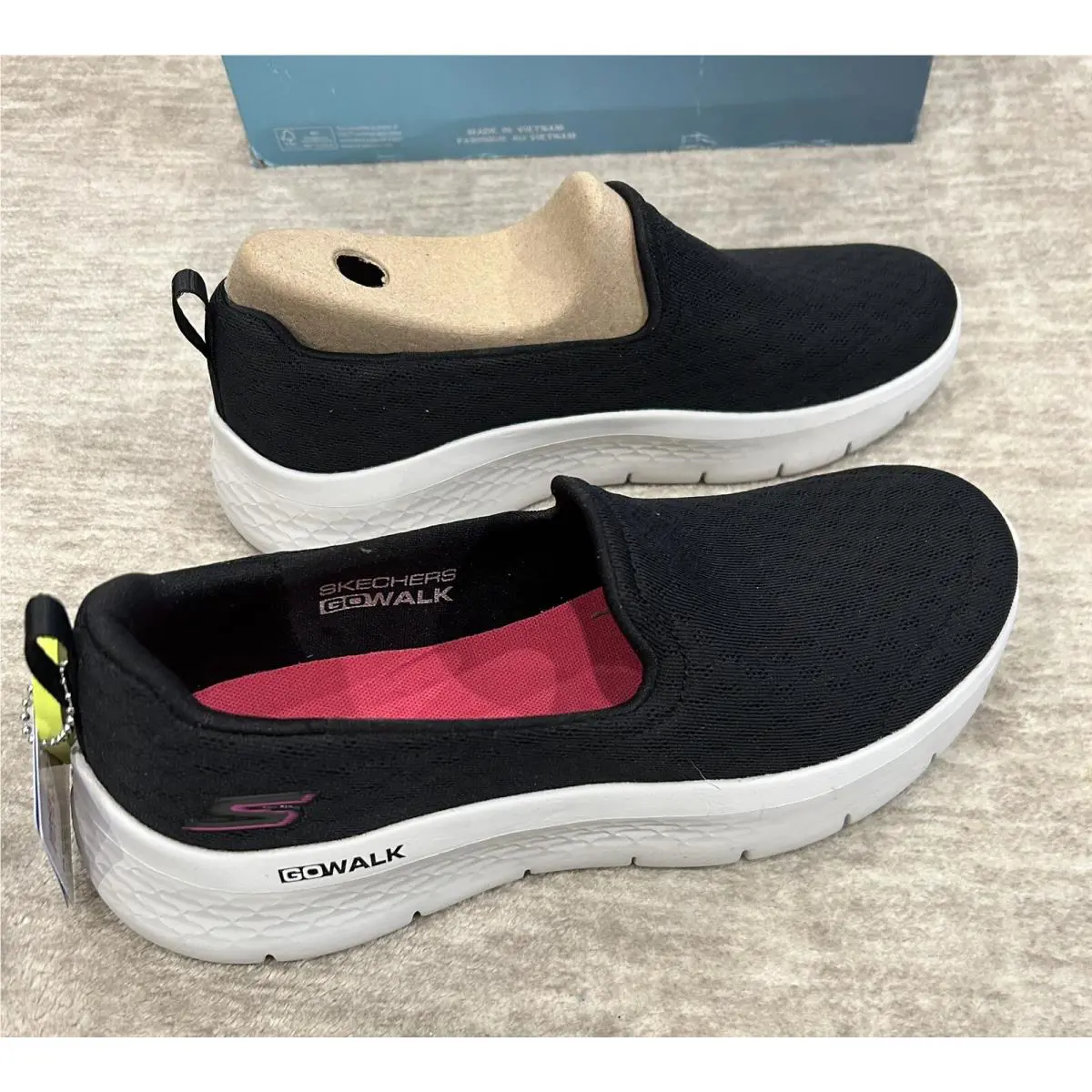 Skechers shoes - Skechers GoWalk Flex-Ocean Wind - GoWalk Wind - Black & White bottoms 4