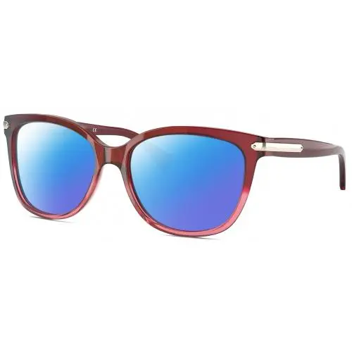 HC8132 Womens Cat Eye Polarized Sunglasses Glitter Pink Crystal 57mm 4 Opt Blue Mirror Polar by Coach