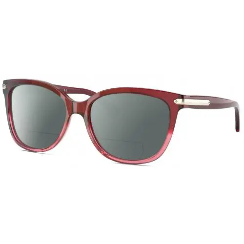 HC8132 Cat Eye Polarized Bifocal Sunglass Glitter Pink Crystal 57mm 41 Opt Grey by Coach
