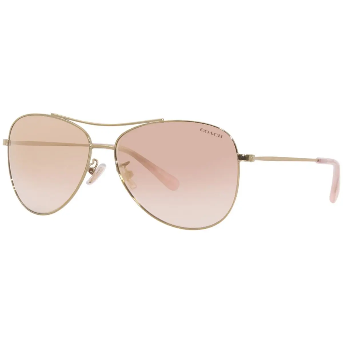 L1013 HC7079 90056F Sunglasses Women`s Gold/rose Gold Gradient Pilot 58mm by Coach