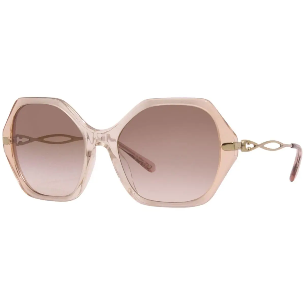 Coach HC8315 C3445 564013 Sunglasses Peach Transparent Grad/brown-rose-gradient
