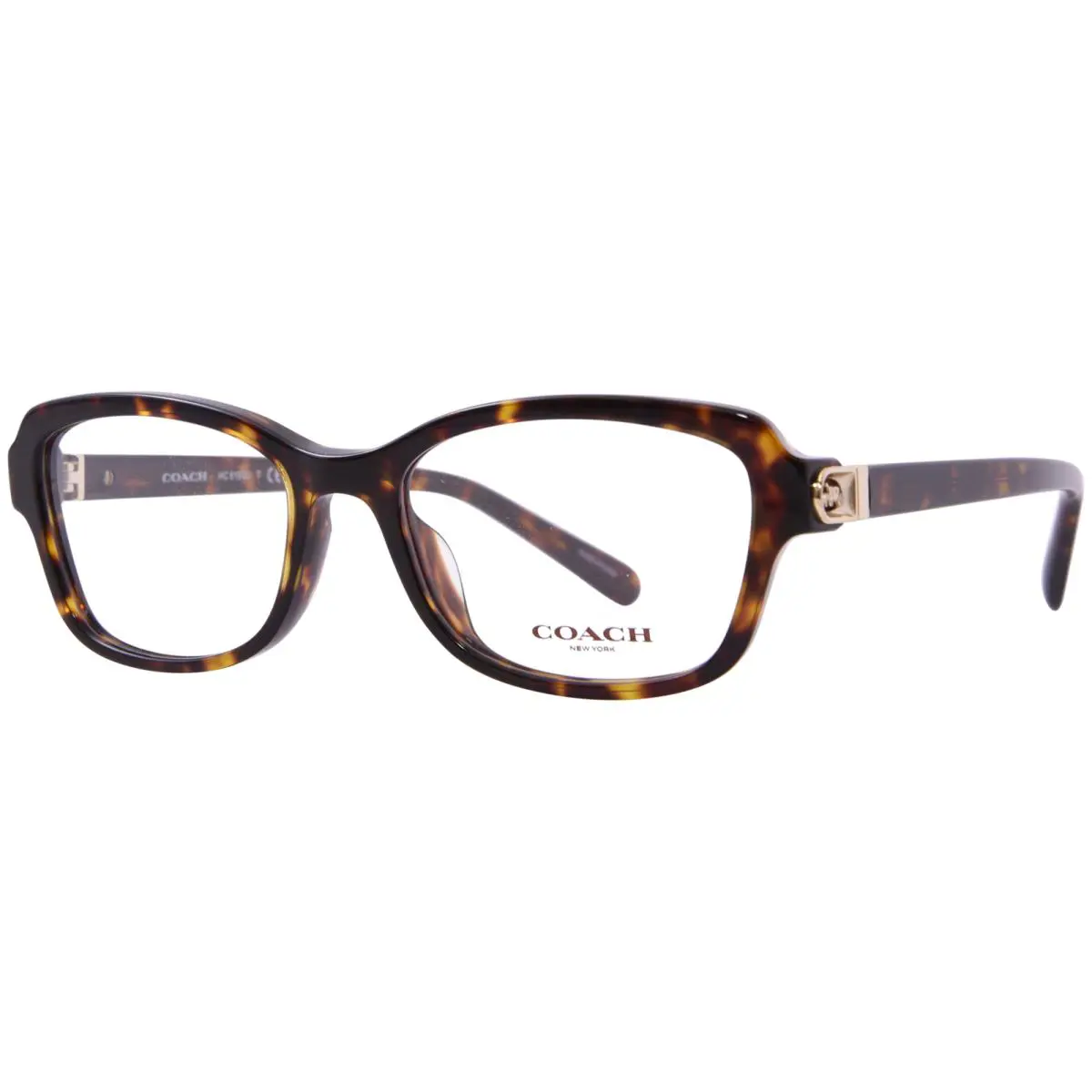 Coach HC6193U 5120 Eyeglasses Frame Women`s Dark Tortoise Full Rim Cat Eye 53mm