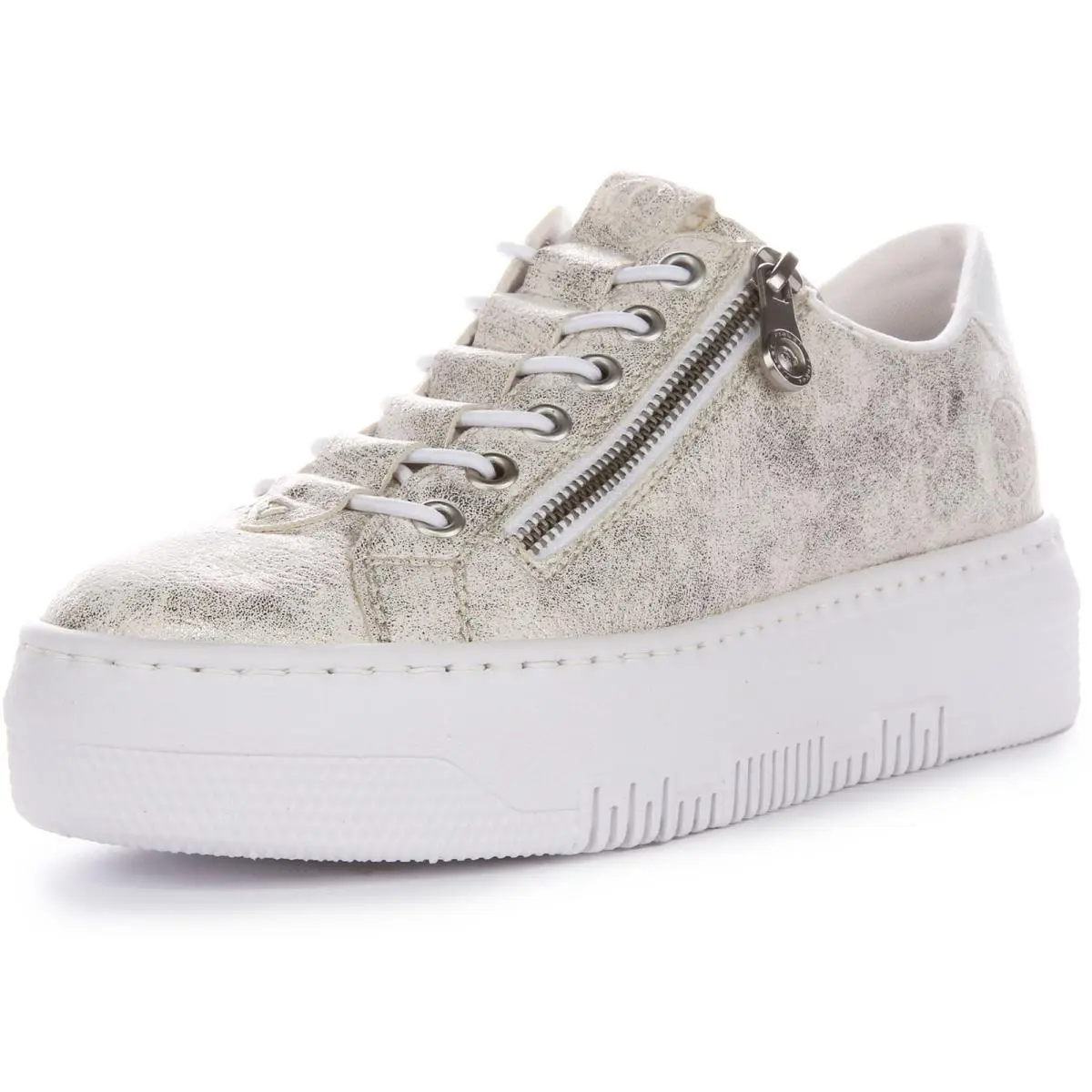 Rieker shoes - WHITE BRONZE 4