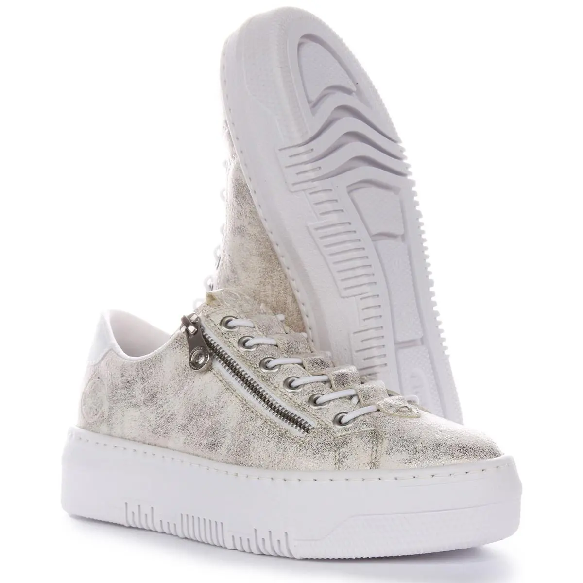Rieker shoes - WHITE BRONZE 9