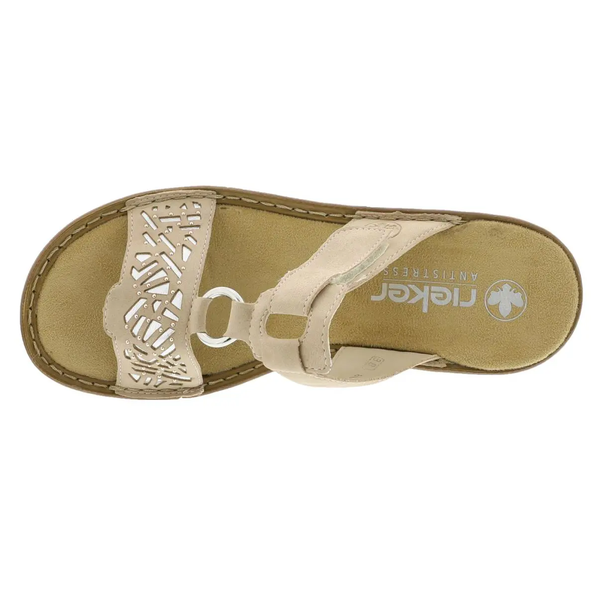 Rieker shoes - Beige/Silver 0