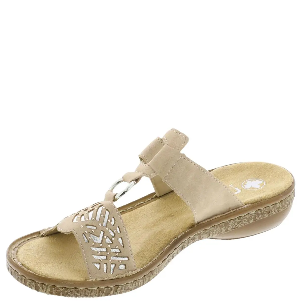 Rieker shoes - Beige/Silver 2