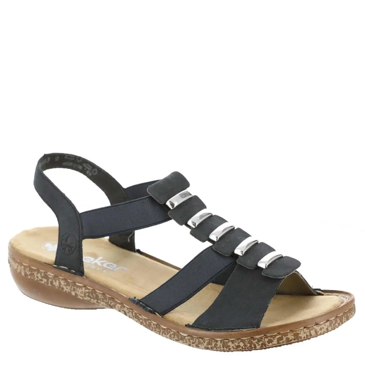 Rieker Regina 50 Women`s Sandal - Metallic - Metallic
