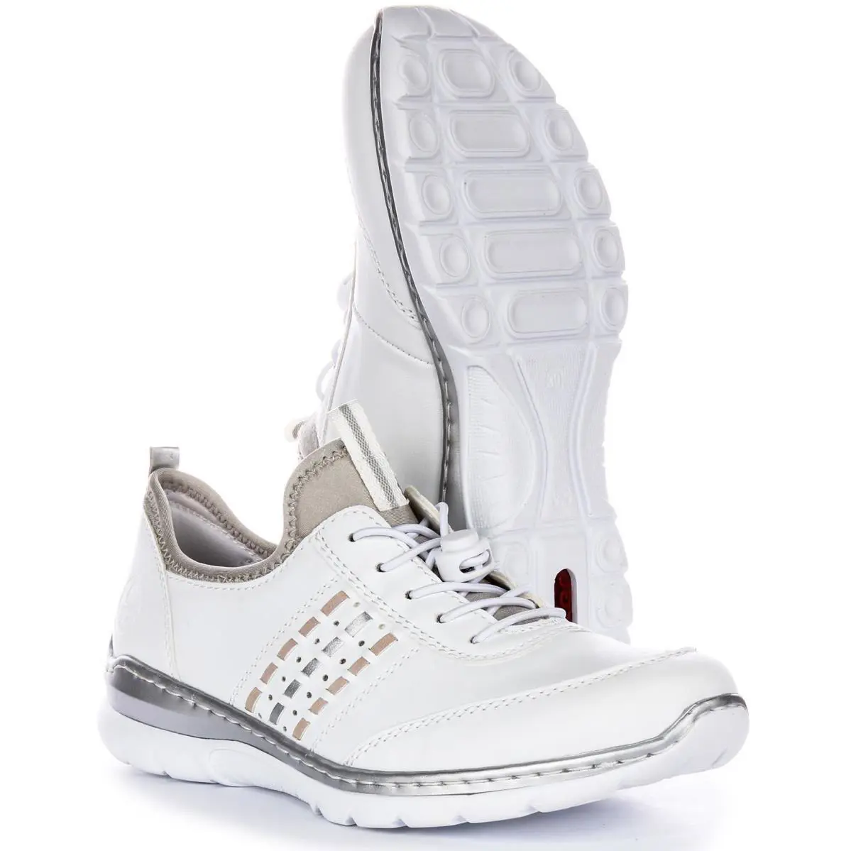 Rieker shoes - WHITSILVER 3