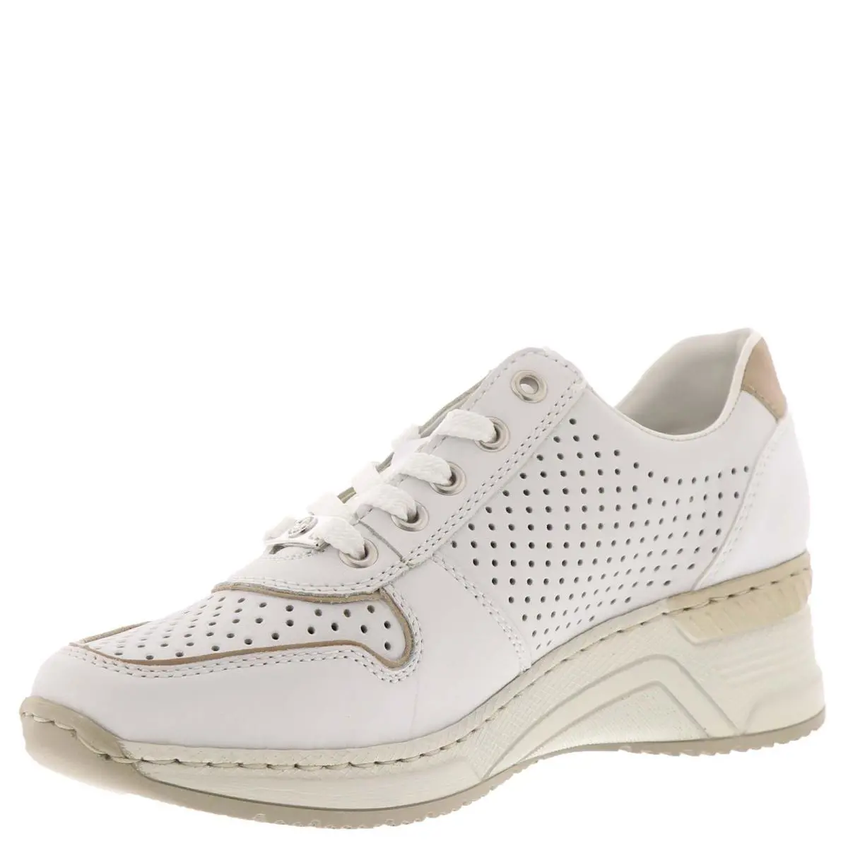Rieker shoes - White/Nude 2