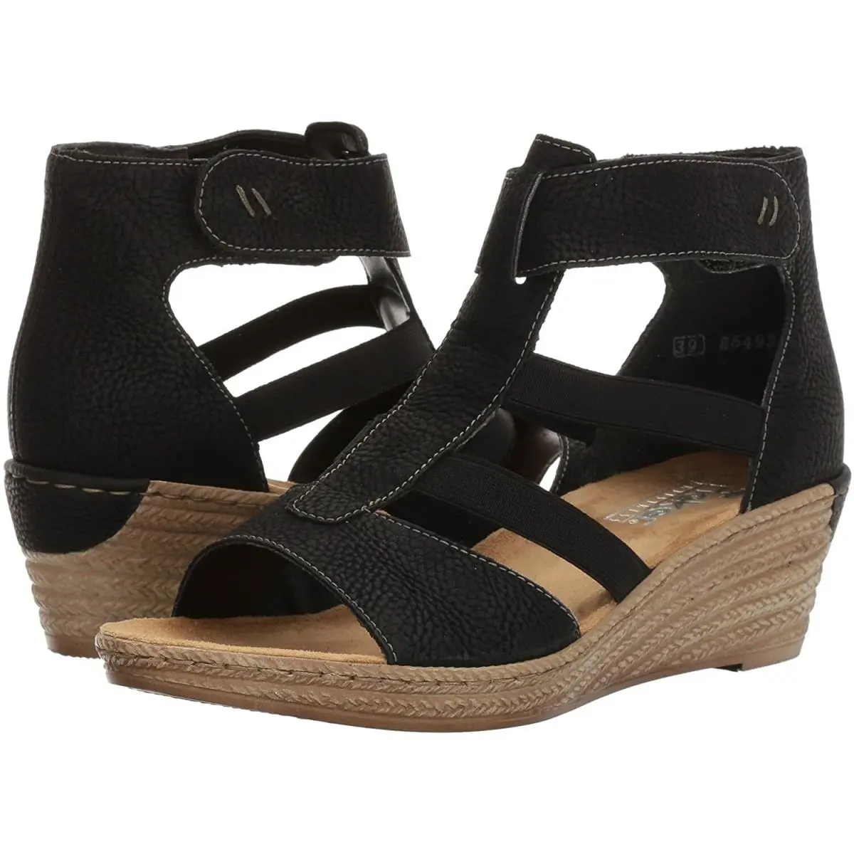 Rieker Women`s 62439-00 Sandals Black