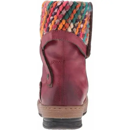 Rieker shoes - RIEKER Z6798-35 ROLL-DOWN - RED COMBINATION 3