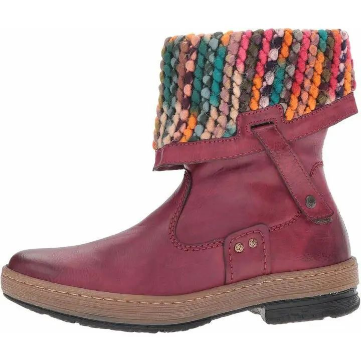Rieker shoes - RIEKER Z6798-35 ROLL-DOWN - RED COMBINATION 5
