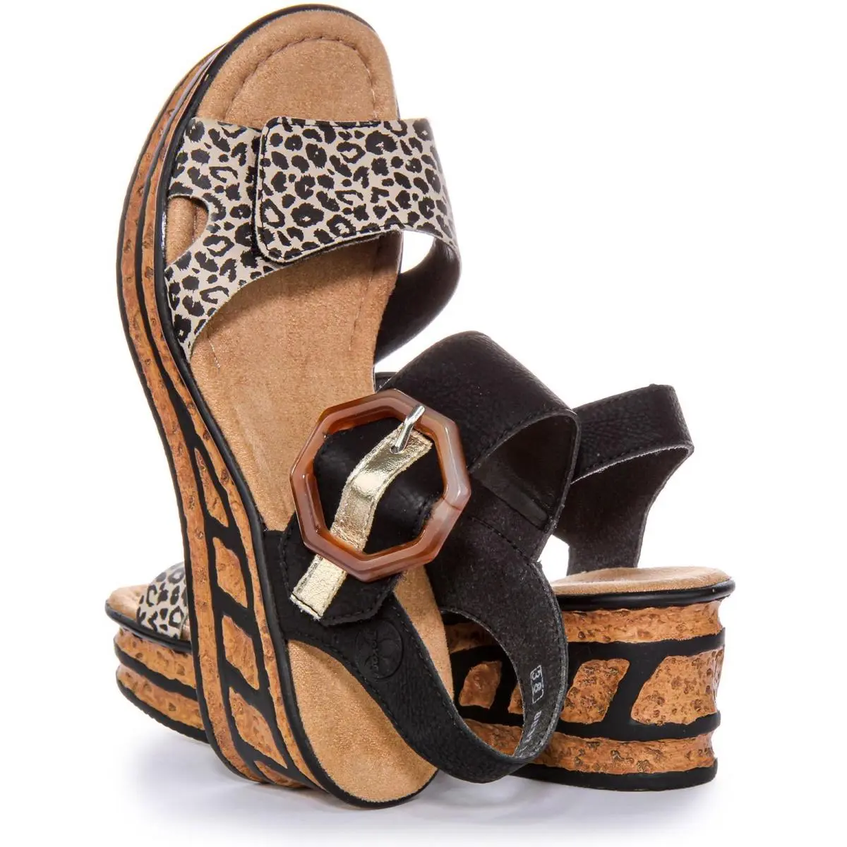 Rieker shoes - BLACK MULTI 2