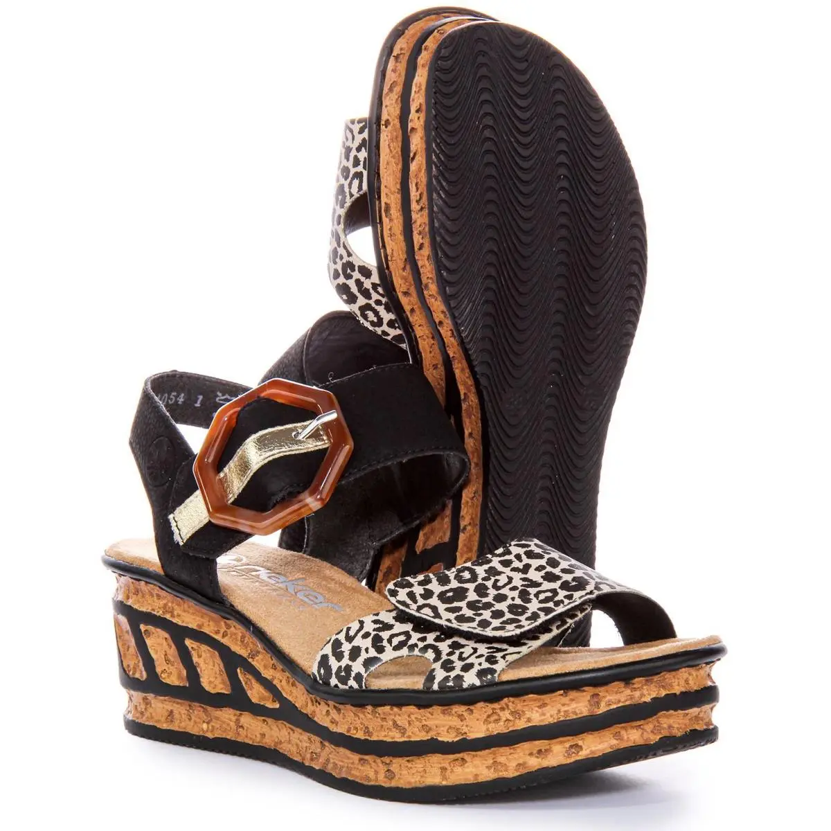 Rieker shoes - BLACK MULTI 3