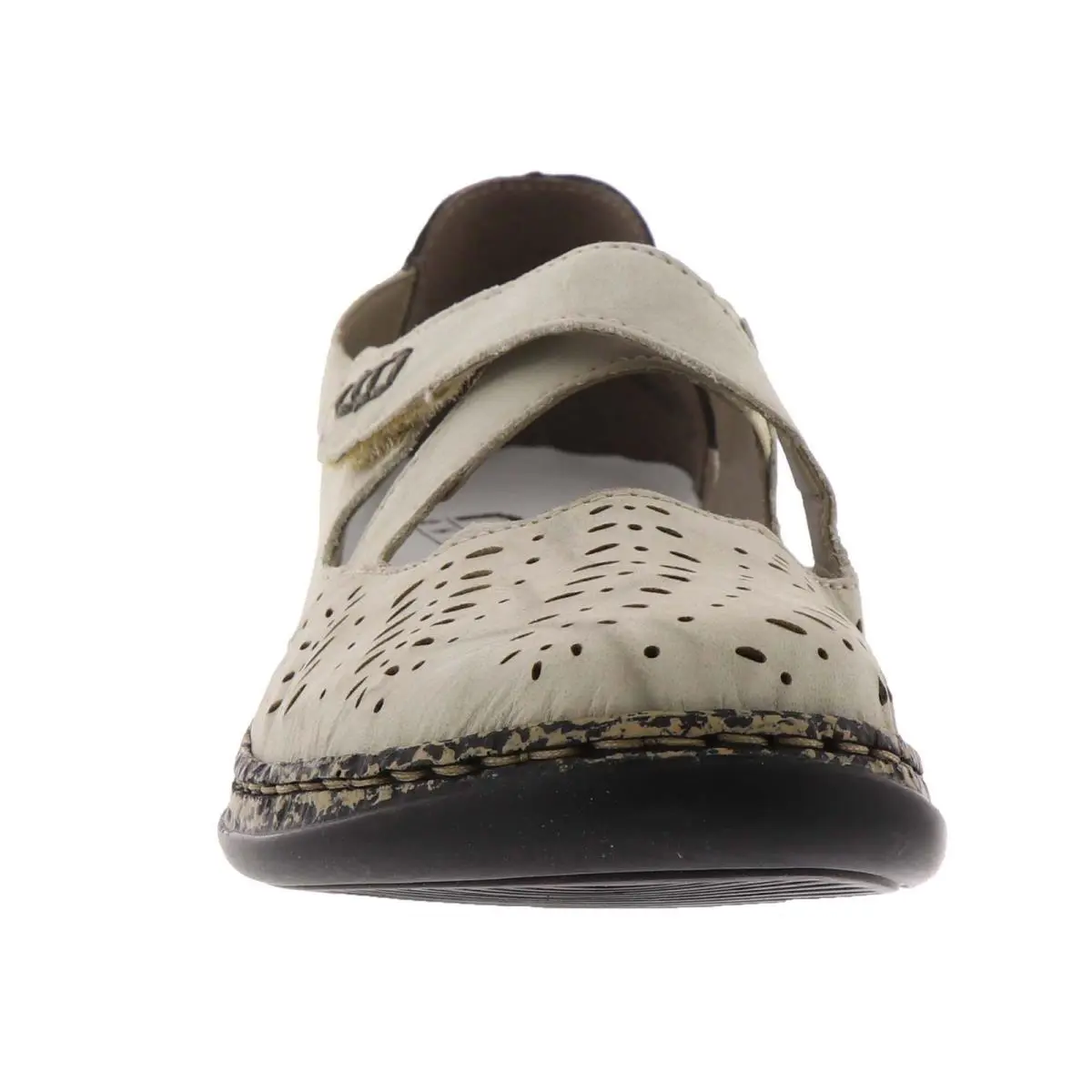 Rieker shoes - Cream/Blue 2