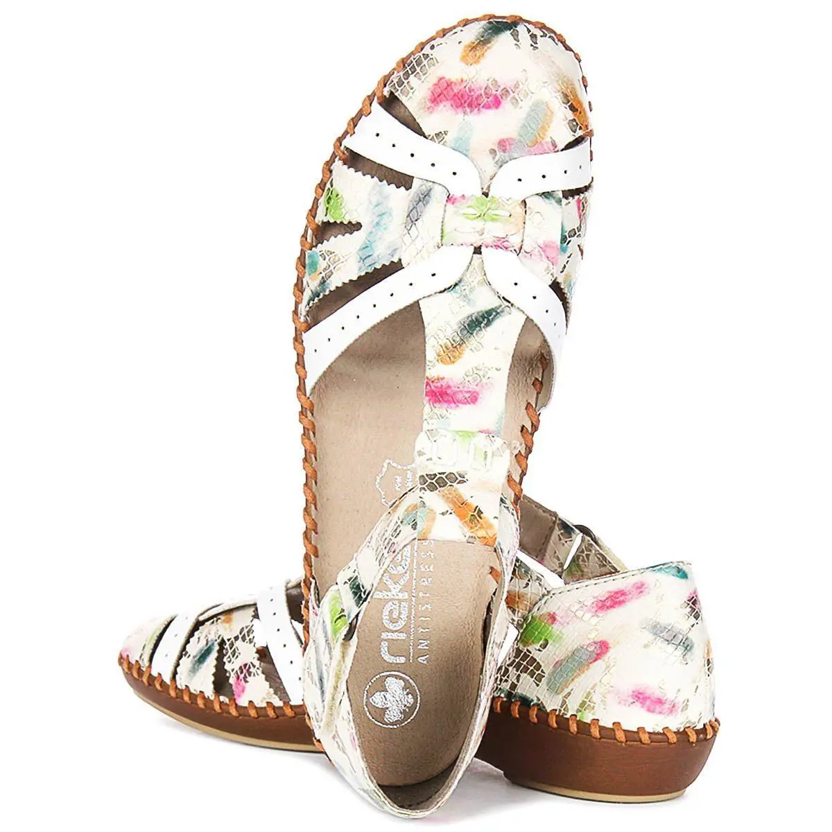 Rieker shoes - WHITE MULTI 2