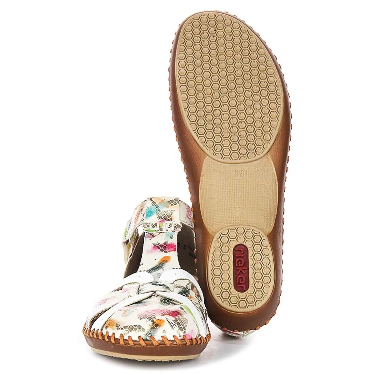 Rieker shoes - WHITE MULTI 3