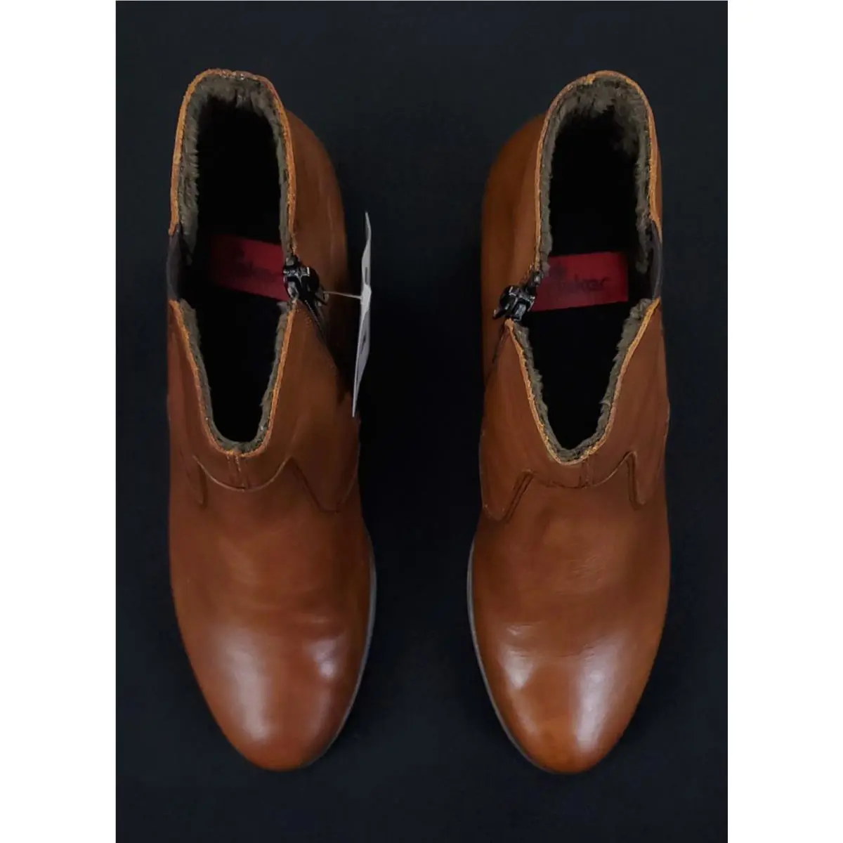Rieker shoes - RIEKER Yvonne Leather Boot - Yvonne Leather Boot - Y8989-22 - Brown (UPC: 644403636109) 4