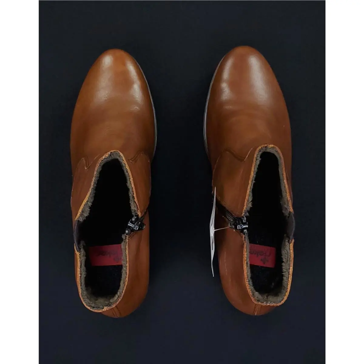Rieker shoes - RIEKER Yvonne Leather Boot - Yvonne Leather Boot - Y8989-22 - Brown (UPC: 644403636109) 7