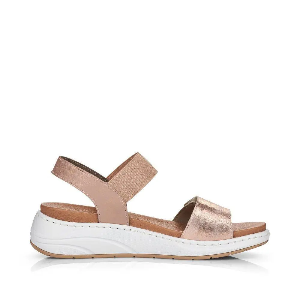 Rieker shoes - Rose Metallic 1