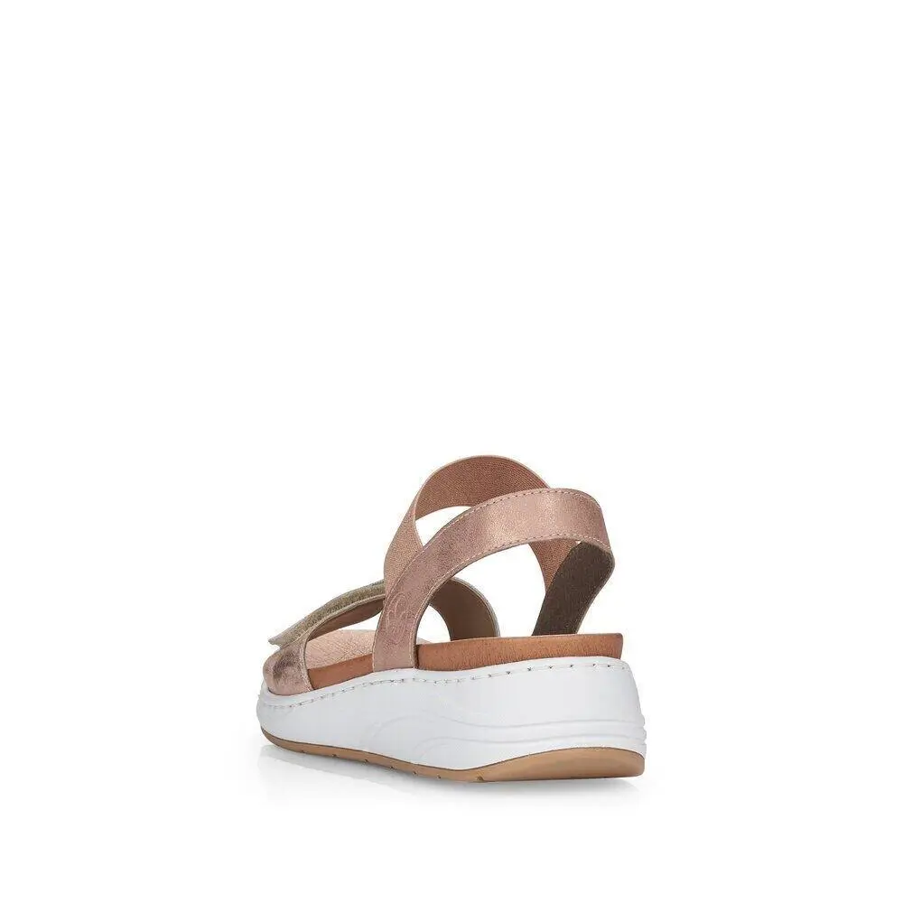Rieker shoes - Rose Metallic 3