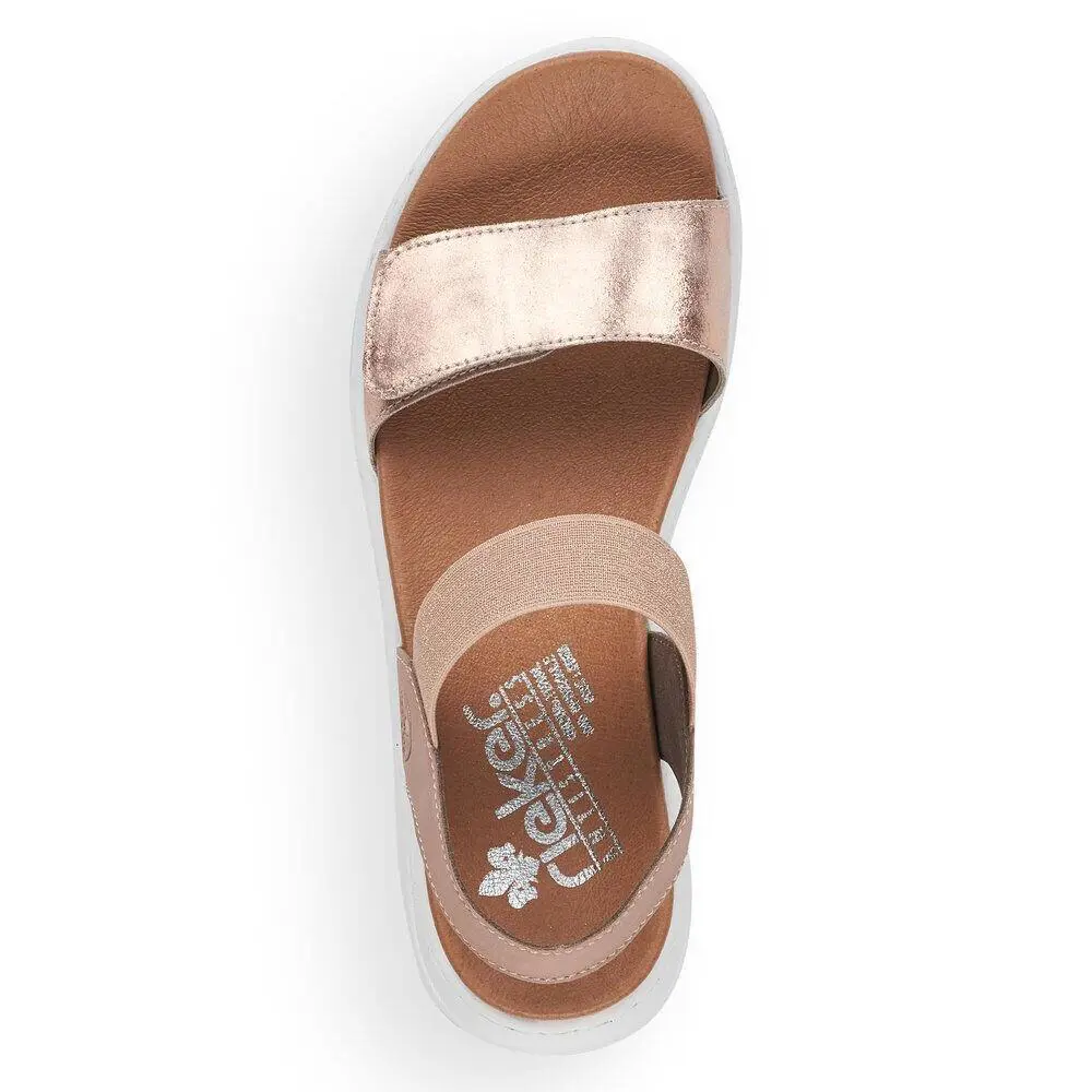 Rieker shoes - Rose Metallic 4