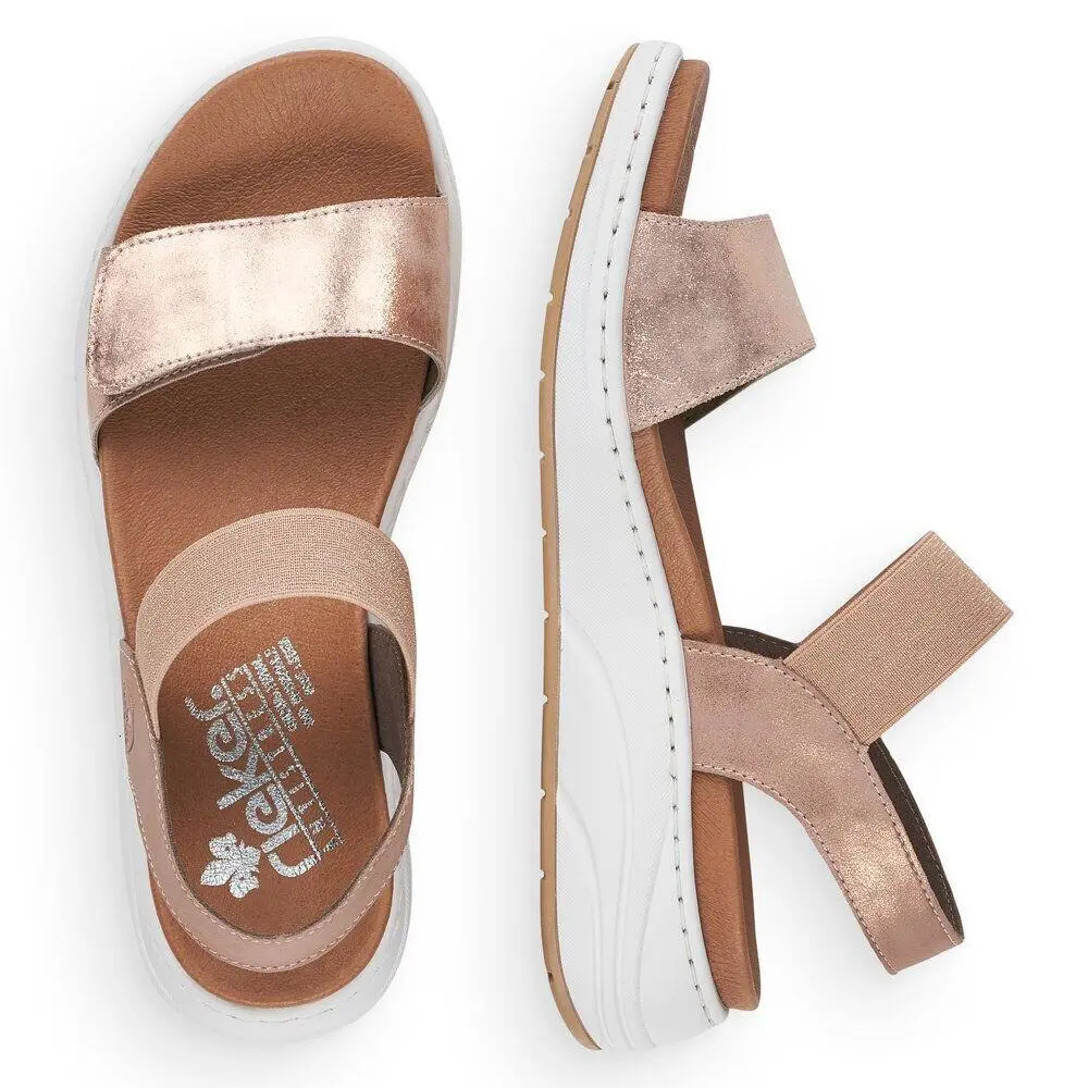 Rieker shoes - Rose Metallic 6