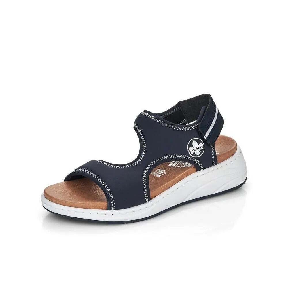 Rieker Women`s Jolanda 64302-14 Wedge Heeled Comfortable Sandals Size EU 37
