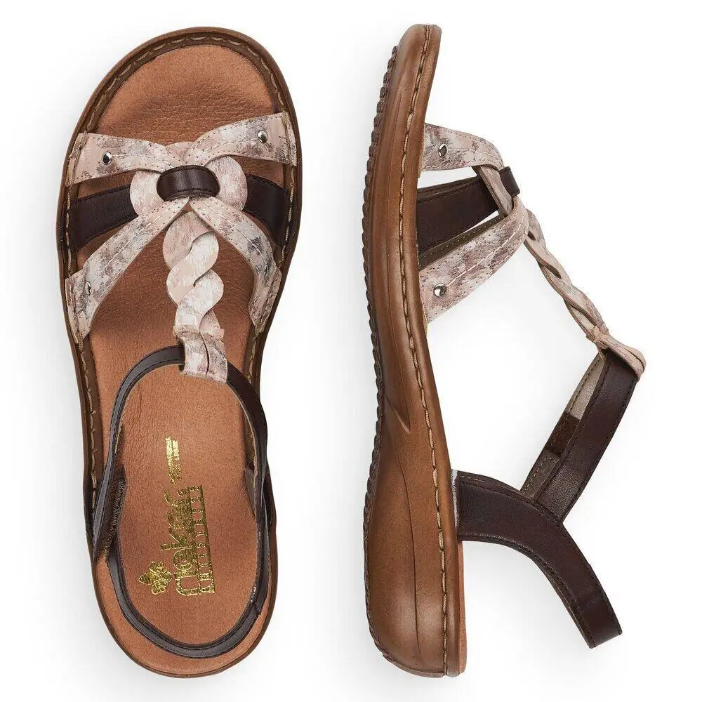 Rieker shoes - Rosa/Marone 6