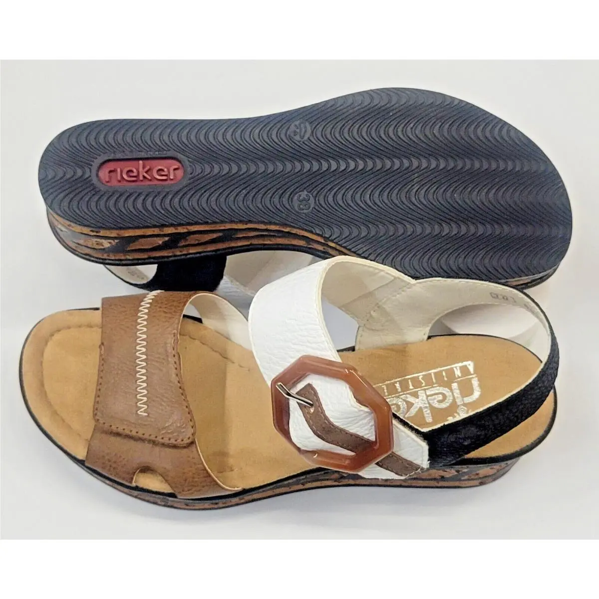 Rieker shoes - Beige Leinen Weiss (UPC: 644403886818) 1