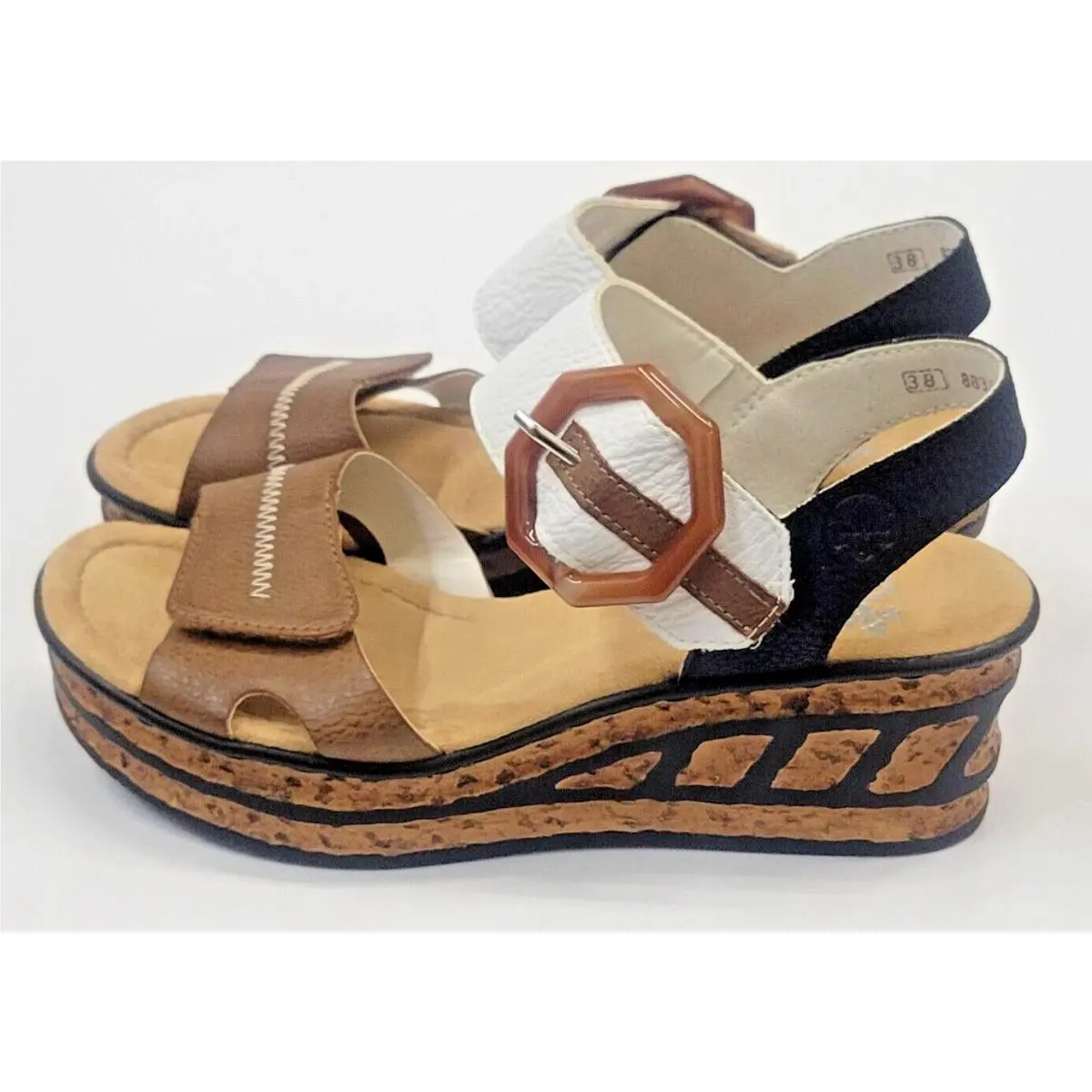 Rieker shoes - Beige Leinen Weiss (UPC: 644403886818) 2